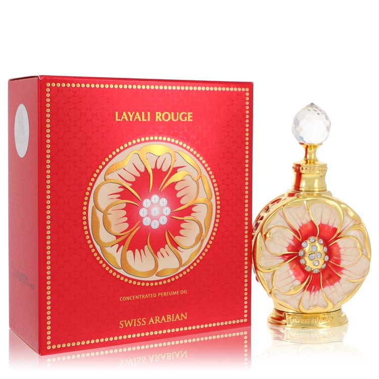 Swiss Arabian Layali Rouge by Swiss Arabian Concentrated Perfume Oil 0.5 oz Swiss Arabian Layali Rouge by Swiss Arabian Concentrated Perfume Oil 0.5 oz